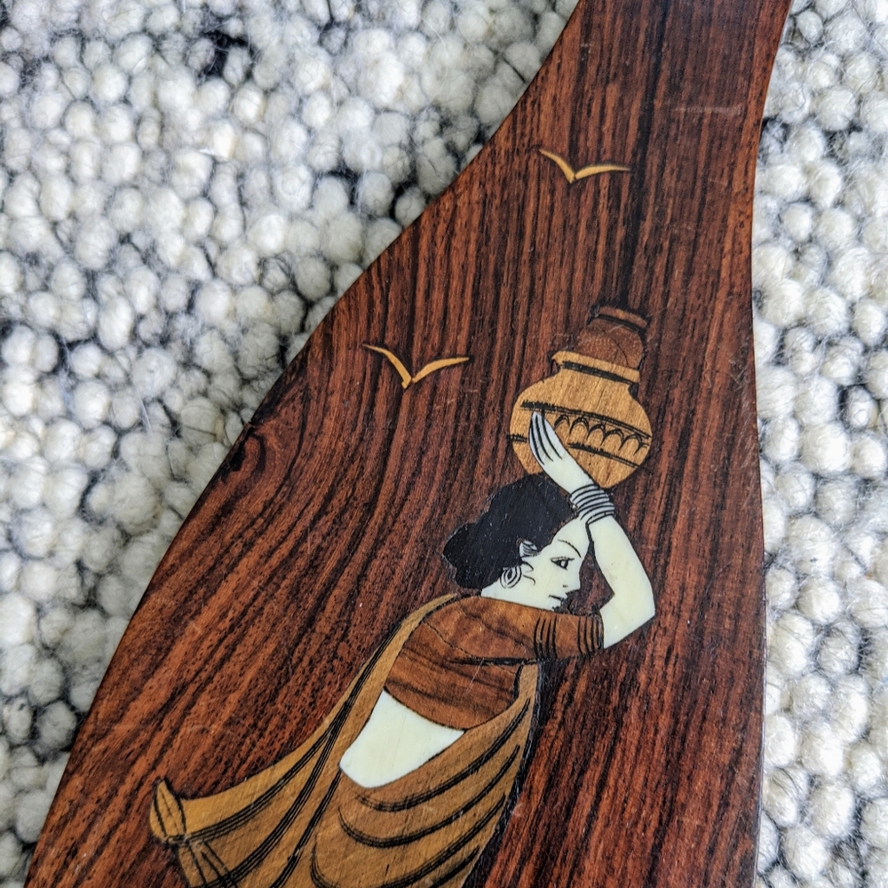 Set of carved wooden inlay art - Picture 7 of 9